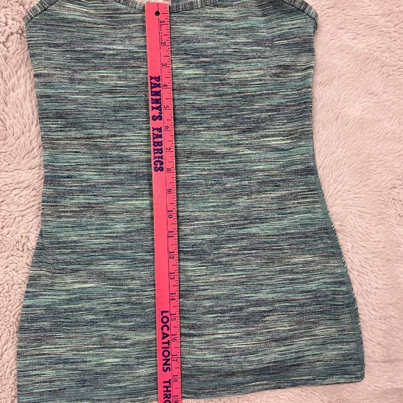 Lululemon Athletica | Power Y Tank • Space Dye Camo Alberta Lake Teal | Size 6 - Picture 7 of 16
